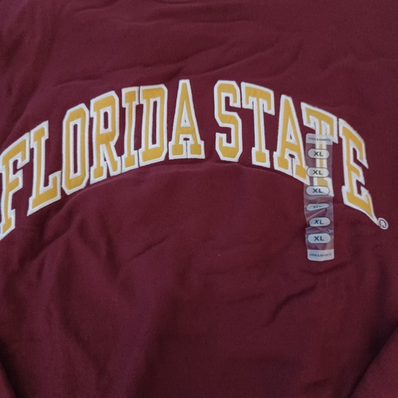 NWT Steve & Barry's Florida State Seminoles Men's Sweatshirt Size XL Maroon FSU - Picture 2 of 11